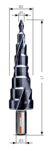 Stupňovitý vrták ULTIMATECUT Multidrill RUnaTEC